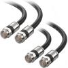 imageCable Matters 3Pack RG6 Coaxial Cable  3ft CL2 Rated for inWall UseCM Quad Shield Coaxial Cable Short Coax Cord for TV Digital Router Satellite Receiver and More BlackBlack
