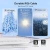 imageCable Matters 3Pack RG6 Coaxial Cable  3ft CL2 Rated for inWall UseCM Quad Shield Coaxial Cable Short Coax Cord for TV Digital Router Satellite Receiver and More BlackWhite