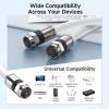 imageCable Matters 3Pack RG6 Coaxial Cable  3ft CL2 Rated for inWall UseCM Quad Shield Coaxial Cable Short Coax Cord for TV Digital Router Satellite Receiver and More BlackWhite