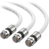 imageCable Matters 3Pack RG6 Coaxial Cable  3ft CL2 Rated for inWall UseCM Quad Shield Coaxial Cable Short Coax Cord for TV Digital Router Satellite Receiver and More BlackWhite