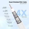 imageCable Matters 3Pack RG6 Coaxial Cable  3ft CL2 Rated for inWall UseCM Quad Shield Coaxial Cable Short Coax Cord for TV Digital Router Satellite Receiver and More BlackWhite
