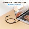 imageCable Matters 3Pack Short USB Extension Cable  3ft Male to Female USB Extender Cable USB20 Extension Cord 480Mbps Black3 Feet