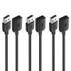 imageCable Matters 3Pack Short USB Extension Cable  3ft Male to Female USB Extender Cable USB20 Extension Cord 480Mbps Black3 Feet