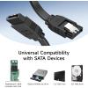 imageCable Matters 3Pack Straight SATA Cable  18 Inch SATA III 6Gbps Data Cable for SSD HDD CDDVD Drives Hard Drive Optical Drive Gaming PC Desktop Motherboard BlackBlack