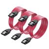 imageCable Matters 3Pack Straight SATA Cable  18 Inch SATA III 6Gbps Data Cable for SSD HDD CDDVD Drives Hard Drive Optical Drive Gaming PC Desktop Motherboard BlackRed