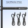 imageCable Matters 3Pack Straight SATA Cable  18 Inch SATA III 6Gbps Data Cable for SSD HDD CDDVD Drives Hard Drive Optical Drive Gaming PC Desktop Motherboard BlackBlack