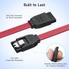 imageCable Matters 3Pack Straight SATA Cable  18 Inch SATA III 6Gbps Data Cable for SSD HDD CDDVD Drives Hard Drive Optical Drive Gaming PC Desktop Motherboard BlackRed