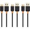 imageCable Matters 3Pack USB to USB C Charging Cable 66 ft with 3A Fast Charging in Black for iPhone 1615 Samsung Galaxy S23 Ultra S23 S22 Note 20 LG G8 Google Pixel 7a iPad Pro Nintendo SwitchBlack