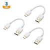 imageCable Matters 3Pack USB to USB C Charging Cable 66 ft with 3A Fast Charging in Black for iPhone 1615 Samsung Galaxy S23 Ultra S23 S22 Note 20 LG G8 Google Pixel 7a iPad Pro Nintendo SwitchWhite