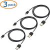 imageCable Matters 3Pack USB to USB C Charging Cable 66 ft with 3A Fast Charging in Black for iPhone 1615 Samsung Galaxy S23 Ultra S23 S22 Note 20 LG G8 Google Pixel 7a iPad Pro Nintendo SwitchBlack