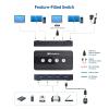imageCable Matters 4 Port USB 30 Switch USB Sharing Switch for 4 Computers and USB Peripherals  Button or Wireless Remote Control Switching  Includes a USBC Adapter for USBC USB4 and Thunderbolt 4
