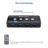 imageCable Matters 4 Port USB 30 Switch USB Sharing Switch for 4 Computers and USB Peripherals  Button or Wireless Remote Control Switching  Includes a USBC Adapter for USBC USB4 and Thunderbolt 4