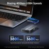 imageCable Matters 40Gbps Portable USB4  Thunderbolt 4 SSD Enclosure for M2 NVMe SSD  Up to Read3800MBs Write3600MBs NVMe Enclosure ToolFree Intelligent Cooling Thunderbolt 45 Compatible