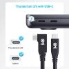 imageCable Matters 40Gbps Right Angle USB 4 Cable 33 ft Supports Up to 8K60Hz  4K240Hz Video 240W Charging 40Gbps Data Transfer USB4 Cable Right Angle Compatible with Thunderbolt 4 MacBook XPS