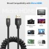 imageCable Matters 48Gbps 8K HDMI Coiled Cable 13ft with 8K60Hz 4K240Hz and HDR Support HDMI Cable Coiled for PS5 Xbox Series XS RTX40804090 RX 78007900 Apple TV and MoreMicro HDMI
