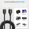imageCable Matters 48Gbps 8K HDMI Coiled Cable 13ft with 8K60Hz 4K240Hz and HDR Support HDMI Cable Coiled for PS5 Xbox Series XS RTX40804090 RX 78007900 Apple TV and MoreMini HDMI