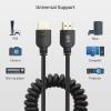 imageCable Matters 48Gbps 8K HDMI Coiled Cable 13ft with 8K60Hz 4K240Hz and HDR Support HDMI Cable Coiled for PS5 Xbox Series XS RTX40804090 RX 78007900 Apple TV and MoreHDMI