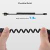 imageCable Matters 48Gbps 8K HDMI Coiled Cable 13ft with 8K60Hz 4K240Hz and HDR Support HDMI Cable Coiled for PS5 Xbox Series XS RTX40804090 RX 78007900 Apple TV and MoreMicro HDMI