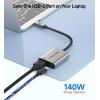 imageCable Matters 48Gbps USB C to HDMI 21 Adapter with 140W Charging for MacOS Windows Supports 4K240Hz 8K60Hz HDR Thunderbolt to HDMI Adapter Compatible for MacBook XPS NO VRR Support