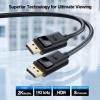 imageCable Matters 4K DisplayPort to DisplayPort Cable  6ft Supports up to 4K60Hz 2K144Hz Male to Male Computer Monitor Cable DP Cord Black35 Feet