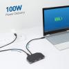 imageCable Matters 4K Triple Display USB C Hub with 2X DisplayPort 1x HDMI and 100W Charging for Windows  DisplayPort 14 and DSC 12 Enabled for Triple 4K 60Hz Display  Not Compatible with Mac