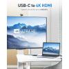 imageCable Matters 4in1 Portable USB C Hub HDMI 4K60Hz ampamp 100W Charging for iPhone 1615 Pro 10Gbps USBC Digital AV Multiport Adapter USBC HDMI Hub Compatible with Thunderbolt 4 for MacBook XPS