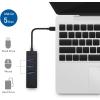 imageCable Matters 4in1 USB C Hub Ethernet Support Gigabit Network USB C Ethernet Hub Thunderbolt LAN Adapter with 101001000Mbps Network Black
