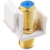 imageCable Matters 5 Pack RG6 Keystone Jack Insert Coaxial Keystone Jack Insert Gender Changer