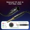 imageCable Matters 635mm 14 Inch TRS to XLR Cable  10ft Male to Male XLR to TRS Cable Black  Not for Microphone Use10 ft