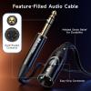 imageCable Matters 635mm 14 Inch TRS to XLR Cable  10ft Male to Male XLR to TRS Cable Black  Not for Microphone Use6 ft