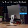 imageCable Matters 635mm 14 Inch TRS to XLR Cable  10ft Male to Male XLR to TRS Cable Black  Not for Microphone Use6 ft
