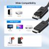 imageCable Matters 8K DisplayPort to HDMI 21 Cable  6ft with 4K 240Hz  8K 60Hz Unidirectional Display Port to HDMI 21 Cable Supports RTX4080 RX7900 Not Work with PS5Xbox No VRR Support