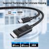 imageCable Matters 8K Mini DisplayPort 14 to HDMI 21 Cable  6ft  18m with 4K 240Hz  8K 60Hz Unidirectional Mini Display Port to HDMI 21 Cable Black