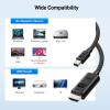 imageCable Matters 8K Mini DisplayPort 14 to HDMI 21 Cable  6ft  18m with 4K 240Hz  8K 60Hz Unidirectional Mini Display Port to HDMI 21 Cable Black
