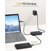 imageCable Matters 8in1 Portable 40Gbps Dual HDMI USB4 Hub USB 4 Dock with 2X 4K60Hz or 1x 4K120Hz  8K30Hz 100W PD Gigabit Ethernet Compatible with Thunderbolt 4 macOSs Display Limitation