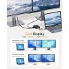 imageCable Matters 8in1 Portable 40Gbps Dual HDMI USB4 Hub USB 4 Dock with 2X 4K60Hz or 1x 4K120Hz  8K30Hz 100W PD Gigabit Ethernet Compatible with Thunderbolt 4 macOSs Display Limitation