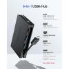 imageCable Matters 8in1 Portable 40Gbps USB4 Hub USB 4 Dock Dual DisplayPort 4K60Hz Single DP 4K240Hz8K60Hz 100W PD Gigabit Ethernet Limited macOS Display Support Thunderbolt 4 Compatible
