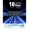 imageCable Matters 8in1 Portable 40Gbps USB4 Hub USB 4 Dock Dual DisplayPort 4K60Hz Single DP 4K240Hz8K60Hz 100W PD Gigabit Ethernet Limited macOS Display Support Thunderbolt 4 Compatible