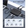 imageCable Matters 8in1 USB C Hub Multiport Adapter with Dual 4K60Hz HDMI 140W PD Charging Gigabit Ethernet 10Gbps Data Transfer 2x USBC ampamp 1x USBA 32 Ports Support ONE External Display on MacOS