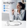 imageCable Matters Braided 2in1 USB C to USB C Cable  6ft 140W Smart Power Allocation for Laptops and Phones Supports Charging ampamp Data Transfer USB C Power Splitter Works with MacBook iPad iPhone
