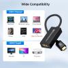 imageCable Matters Braided Aluminum USB C to HDMI Adapter Support 4K 60Hz 2K 144Hz and HDR HDMI to USB C Adapter in Matte Black for iPhone 1615 Pro Max Plus MacBook Pro Dell XPS Surface ProBlack