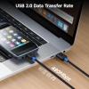 imageCable Matters Braided USB C to Micro USB Cable  33ft 3A15W Charging 480Mbps Data MicroUSB to USBC Cable MicroB 20 Cord for Game Controller Camera GPS Dash Cam and More Black6 Feet