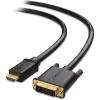 imageCable Matters CL3 inWall Rated BiDirectional HDMI to DVI Cable  6ft DVI to HDMI Cable HDMI14 to DVID Dual Link Cord Black6 Feet