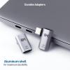 imageCable Matters ComboPack 40Gbps Right Angle USBC Adapter Kit Up to 4K240Hz Video 240W Charging 40Gbps Data Transfer 90 Degree USB C Adapter Compatible with Thunderbolt 4 iPhone 16 Steam DeckCombo  Regular