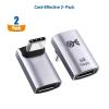 imageCable Matters ComboPack 40Gbps Right Angle USBC Adapter Kit Up to 4K240Hz Video 240W Charging 40Gbps Data Transfer 90 Degree USB C Adapter Compatible with Thunderbolt 4 iPhone 16 Steam DeckRight Angle