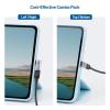imageCable Matters ComboPack 40Gbps Right Angle USBC Adapter Kit Up to 4K240Hz Video 240W Charging 40Gbps Data Transfer 90 Degree USB C Adapter Compatible with Thunderbolt 4 iPhone 16 Steam DeckCombo  Regular