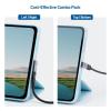 imageCable Matters ComboPack 40Gbps Right Angle USBC Adapter Kit Up to 4K240Hz Video 240W Charging 40Gbps Data Transfer 90 Degree USB C Adapter Compatible with Thunderbolt 4 iPhone 16 Steam DeckCombo  Vertical