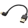 imageCable Matters ComboPack Right Angle USB Cable for TV Stick and Power Bank 6 Inches  90 Degree USB to Micro USB Cable for Roku TV Stick and More