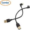 imageCable Matters ComboPack Right Angle USB Cable for TV Stick and Power Bank 6 Inches  90 Degree USB to Micro USB Cable for Roku TV Stick and More