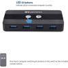 imageCable Matters Dual 4K 60Hz USB C KVM Switch for 2 Computers 2 Monitors Not Work with Desktop PCs or Chromebooks with RF Remote Control HDMI DisplayPort ampamp 4X USB 30 Compatible with Thunderbolt 4